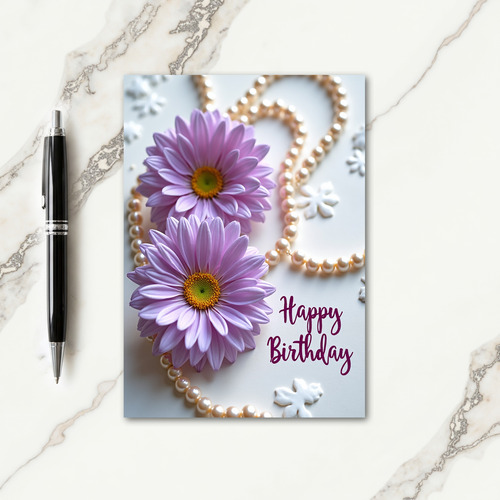 Serene Lilac Birthday Card