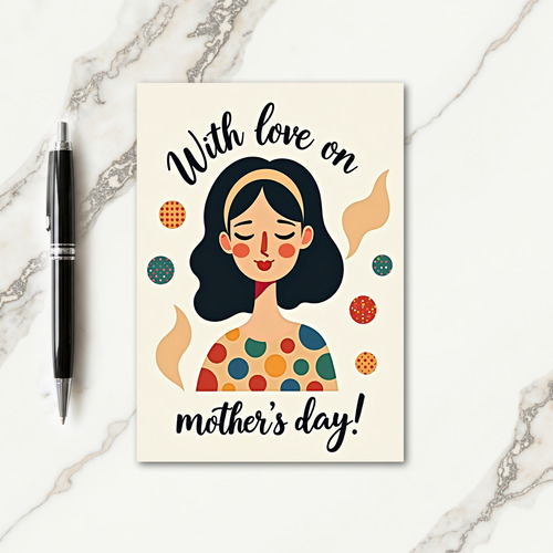 Serene Mom Floral Illustration Card
