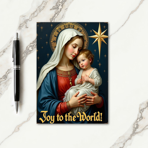 Serene Mother Christmas Card