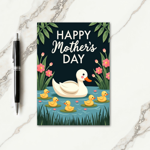 Serene Motherhood Scene Card