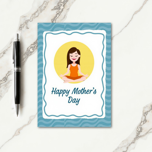 Serene Mothers Day Figure Card