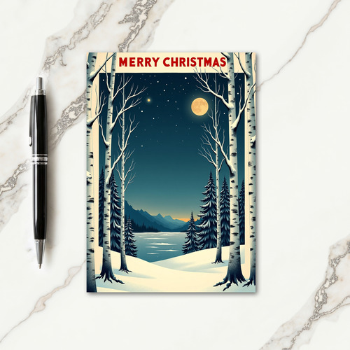 Serene Night Christmas Card