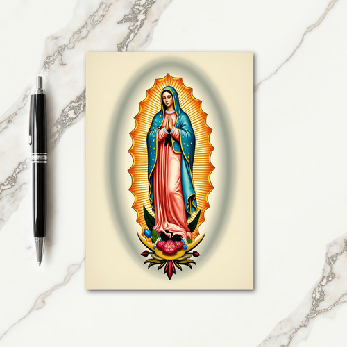 Serene Spiritual Figure Card