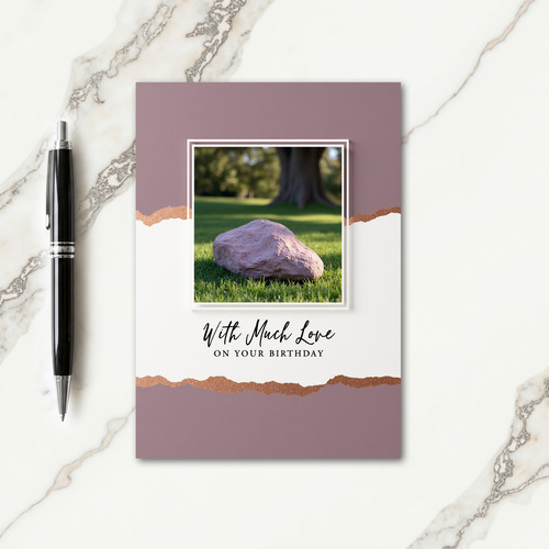 Serene Stone Birthday Card