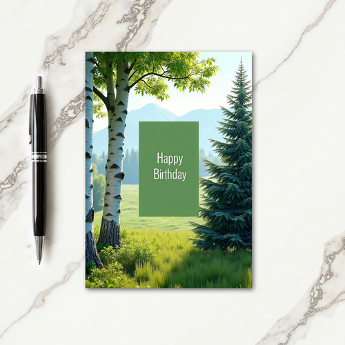 Serene Tree Birthday Card