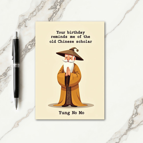 Serene Venerable Birthday Card