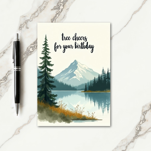 Serene Vista Reflection Card