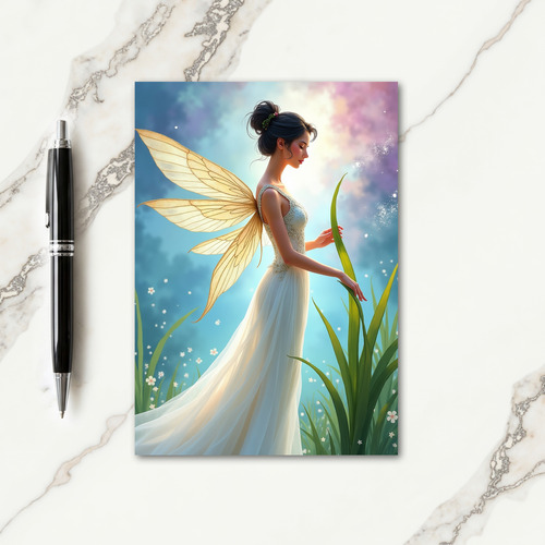 Serene Winged Birthday Card