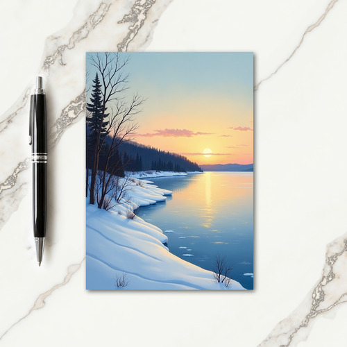 Serene Winter Christmas Card