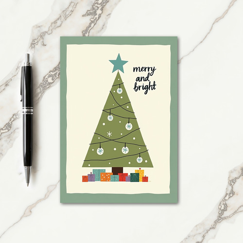 Serene Winter Tree Card
