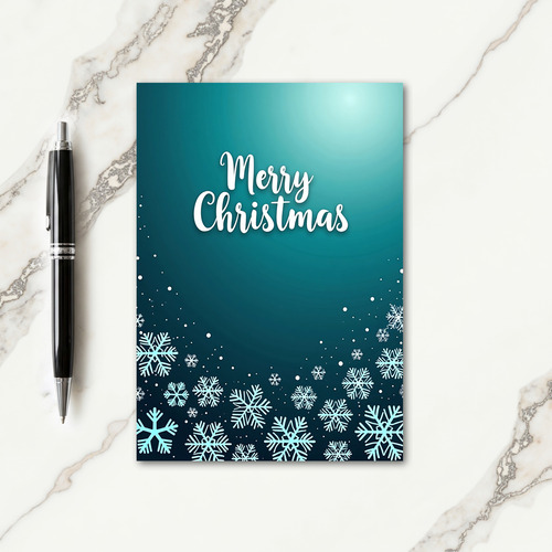 Serene Winter Wishes Card