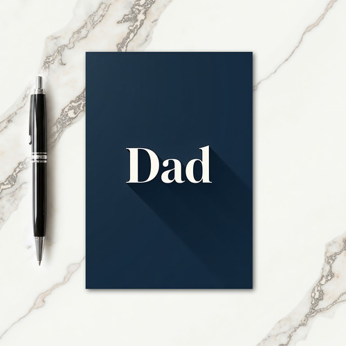 Serif Dad Shadow Fathers Day Card