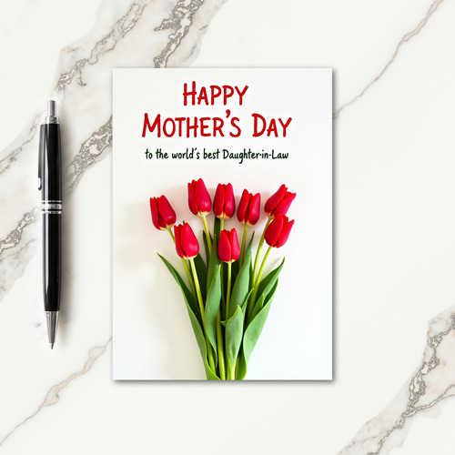 Seven Blooms Mothers Day Card