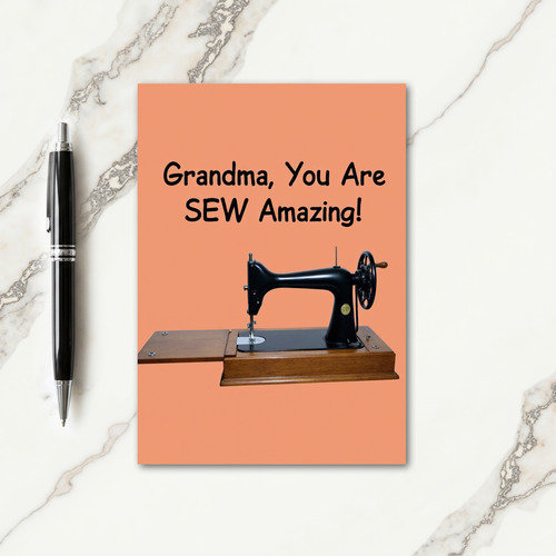 Sew Amazing Grandma Card