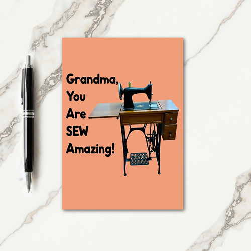 Sew Amazing Grandma Mothers Day Card