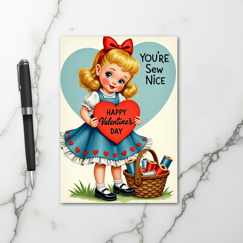 Sew Nice Valentines Day Card