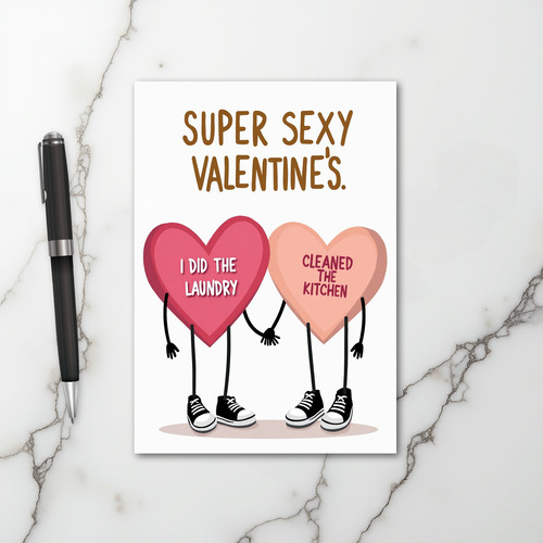 Sexy Chores Valentines Card