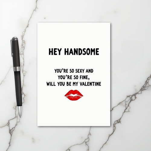Sexy Handsome Valentine Card