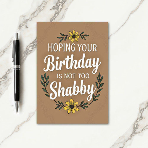 Shabby Chic Birthday Card