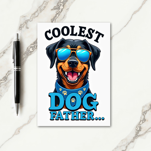 Shady Dog Fathers Day Card