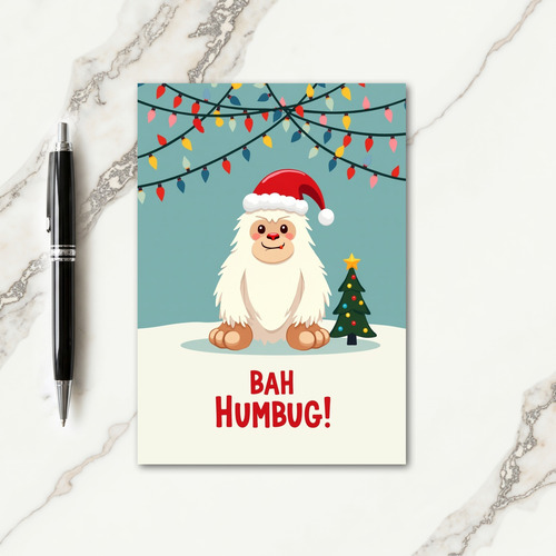 Shaggy Christmas Creature Card