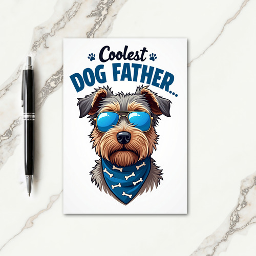 Shaggy Dog Fathers Day Art Card
