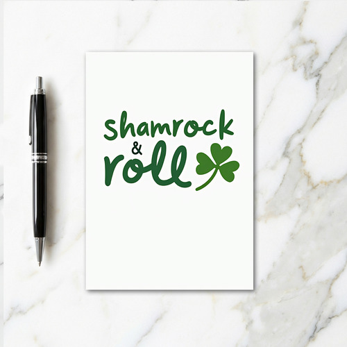 Shamrock And Roll Great Luck Card