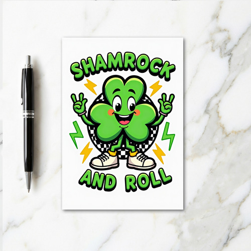 Shamrock And Roll Greats Card