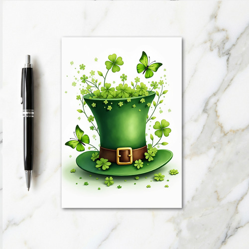 Shamrock Burst Pattern Card