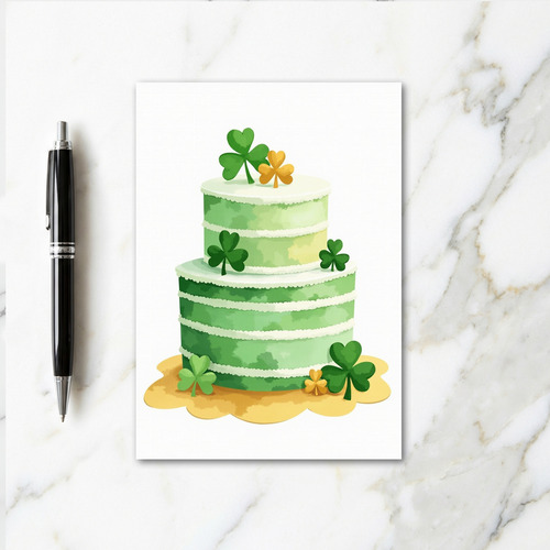 Shamrock Cake Pattern Card