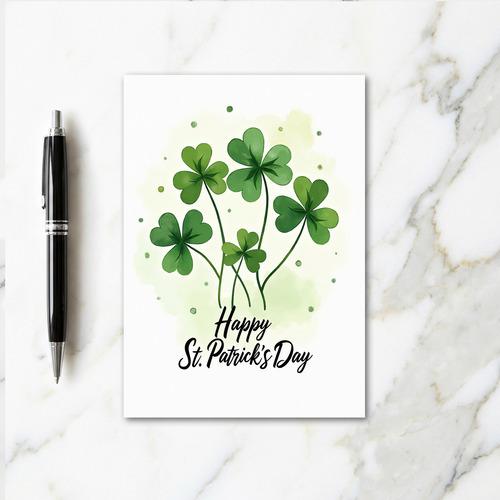 Shamrock Celebration Day Card