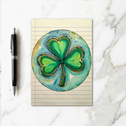 Shamrock Circle Art Card