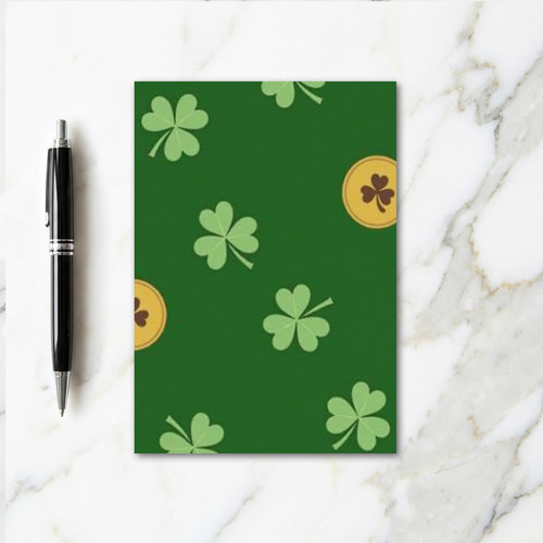 Shamrock Coin Pattern Card