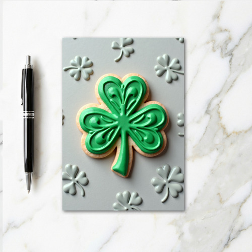 Shamrock Cookie Art Card