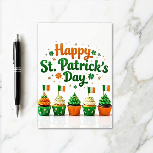 Shamrock Cupcake Pattern Card