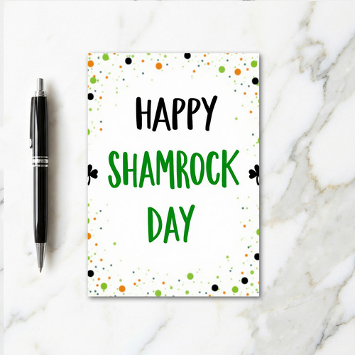 Shamrock Dots Happy Day Card