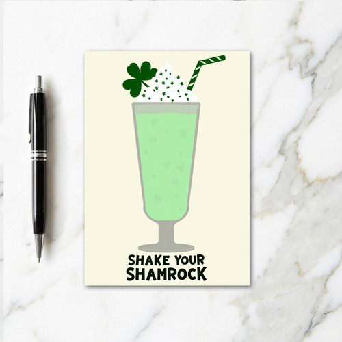 Shamrock Drink Celebration Card