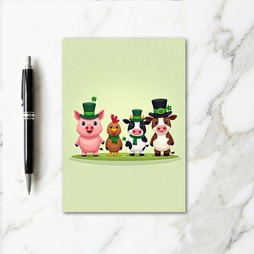 Shamrock Farm Friends Card