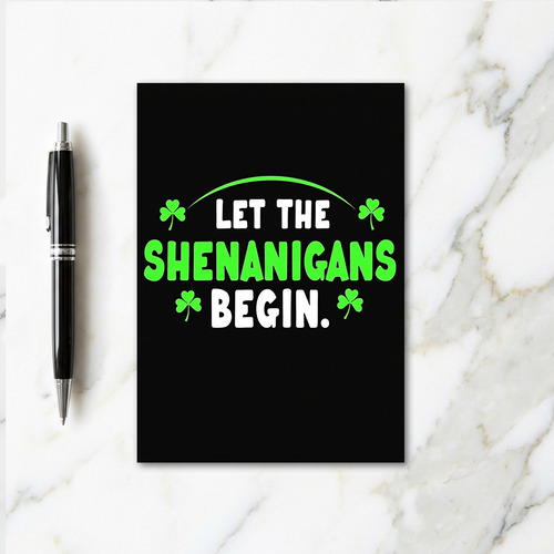 Shamrock Fun Begins Here Card