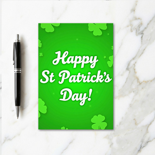 Shamrock Green Pattern Card