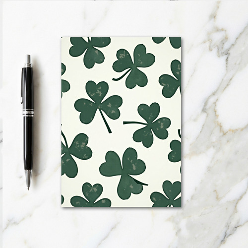 Shamrock Greenery Irish Luck Card