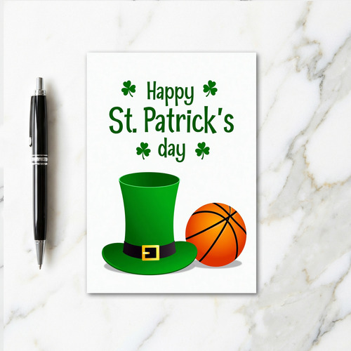 Shamrock Hat Basketball Card
