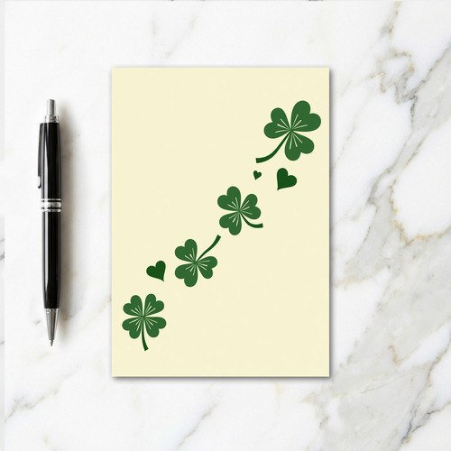 Shamrock Hearts Ascend Card