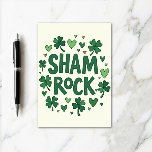 Shamrock Joy St Patricks Card