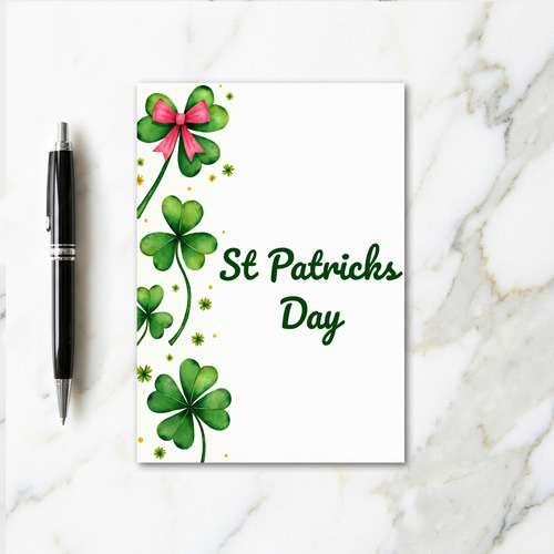 Shamrock Joy St Patricks Day Card