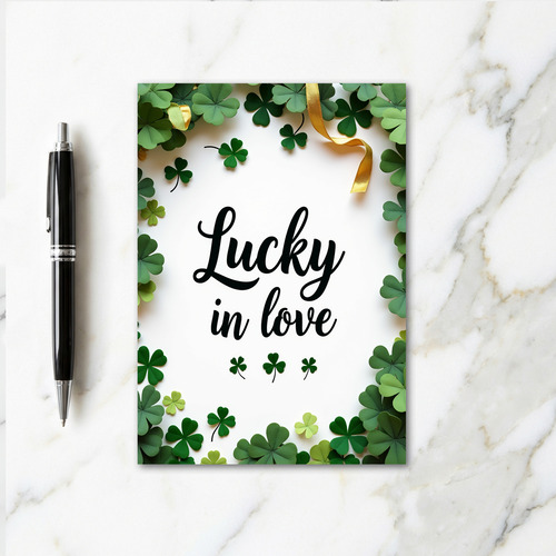 Shamrock Love Pattern Card