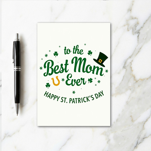 Shamrock Mom Happy Day Card