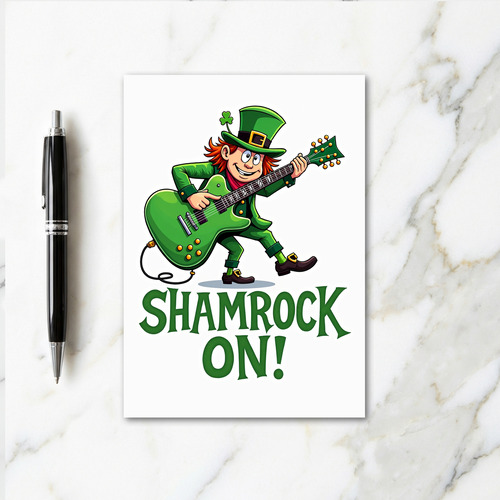 Shamrock On Fun St Patricks Day Card