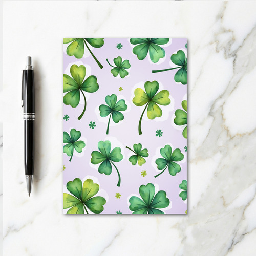 Shamrock Pattern Art Card