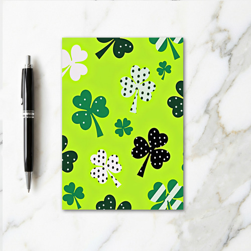 Shamrock Pattern Celebration Card